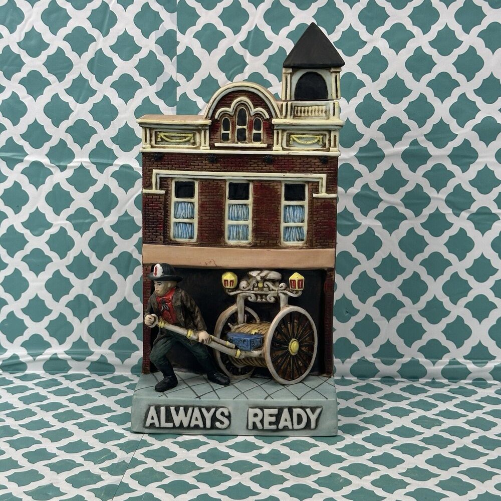Mount Hope Collector’s Society Always Ready Firefighter House Book‎ Stand 1/1200